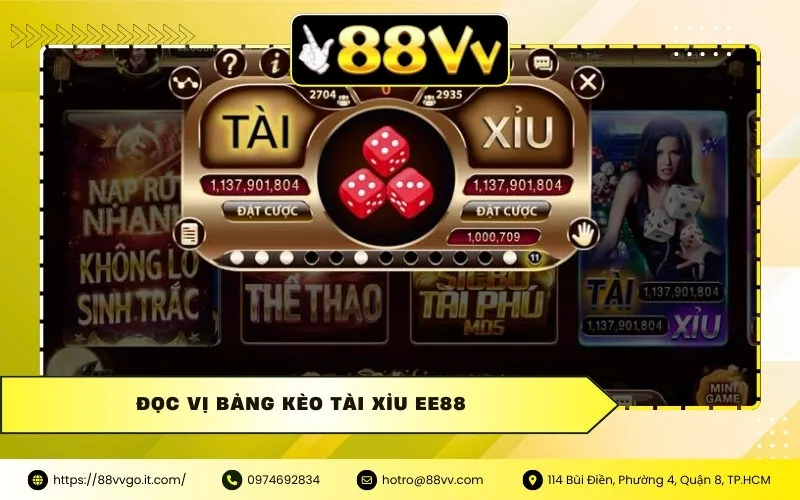 Đọc Vị Bảng Kèo Tài Xỉu Ee88