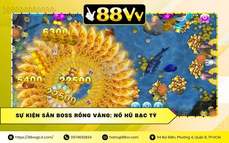 Sự kiện săn Boss Rồng Vàng: Nổ hũ bạc tỷ